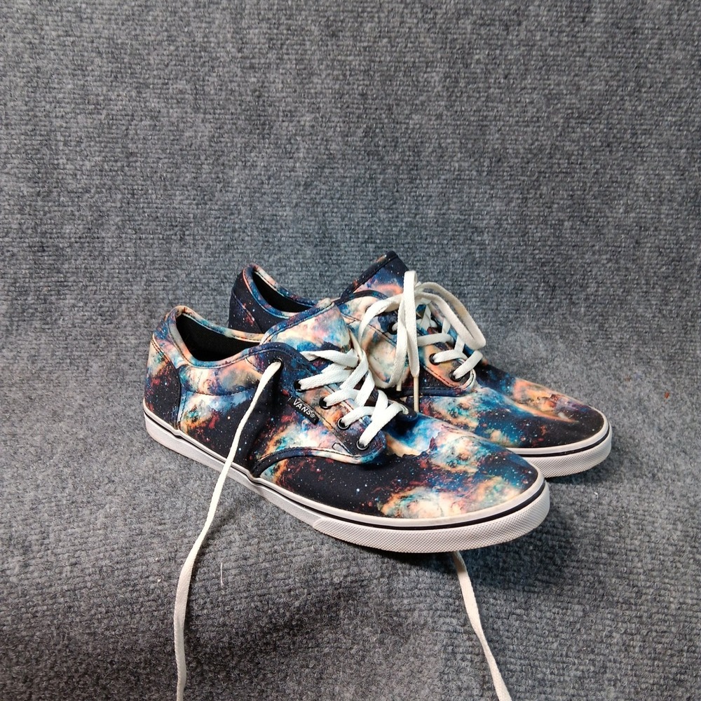 Vans Galaxy Print Lace Up Low Top Sneakers Women's US 10 UK 7.5 EUR 41 Rare EUC